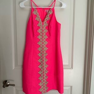 Lilly Pulitzer Pearl Shift Bungalow Pink - size 0 - like new!!